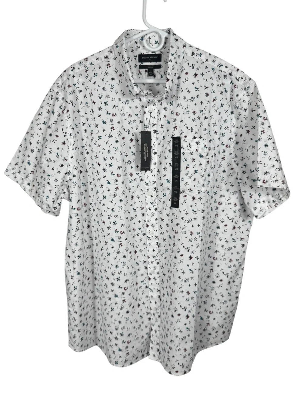 NWT Banana Republic Slim Made with Organically Grown Cotton Shirt, Size XXL TALL